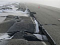 Road damage in Clay County