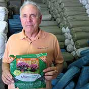 World Response Group CEO Blair Blacker in a Smart Grow warehouse.