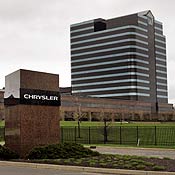 The Chrysler world headquarters in Michigan 