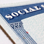 The corner of a Social Security card