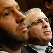 CEOs Michael Rapino, left, and Irving Azoff, right 