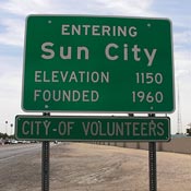 The Sun City, Ariz. sign 