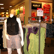 A display for Allen B. at a JC Penney in Glendale 