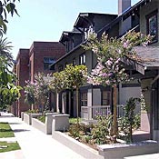 The Mission Meridian Village development in South Pasadena, Calif., designed by Moule & Polyzoides architects.