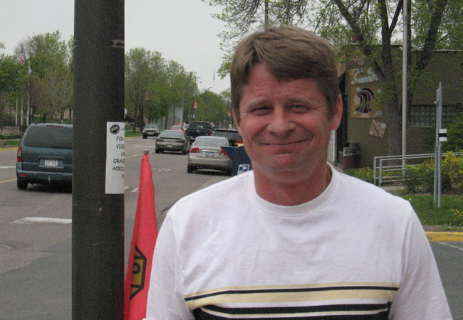 Jim Ruvelson works at Andersen's big Bayport plant. He says it's great to have laid-off employees back on the job, and what's happening at Andersen has him bullish on the economy.