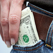 Money in the pocket 