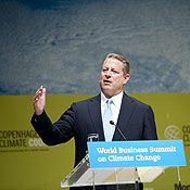 Al Gore speaks about climate change 