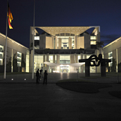 View of the chancellery in Berlin 