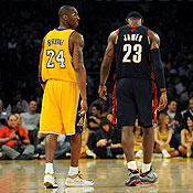 Kobe Bryant and LeBron James 