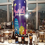 Food and beverages at a French Cocktail Hour party 