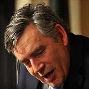 British Prime Minister Gordon Brown 