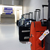 Delta Baggage Service area at Detroit Metropolitan 