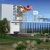 Artist's rendering of the proposed FutureGen plant 
