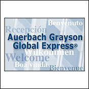 An advertisement for Auerbach Grayson 