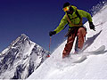 Skiing on Broad Peak