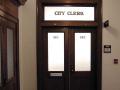 City Clerk door