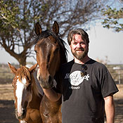 Non-profit worker James Gulledge and Rico, the horse he adopted and returned to Lifesavers