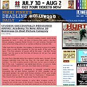 Screen shot of Deadline Hollywood Daily 
