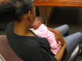 Homeless mother and child