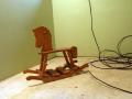 A child's rocking horse is left behind