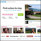 Screen shot of Airbnb.com 