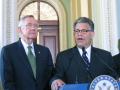 Sen. Al Franken with Sen. Harry Reid, D-Nev