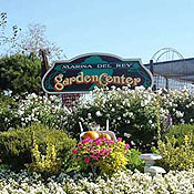 A sign for the Marina del Rey Garden Center 