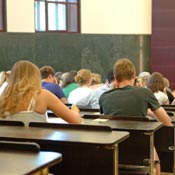 College students in classroom 
