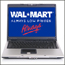 Laptop with Wal-Mart logo