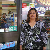 7-Eleven franchisee Gunu Singh. She says if it weren't for the fees she pays to credit card companies, she could hire another employee.