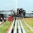 Destroyed oil pipelines in Nigeria