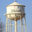 A water tower in Elkhart, Ind.