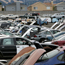A California auto junkyard