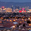 Hotel-casinos and homes in Las Vegas.