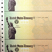 Blank Social Security checks 
