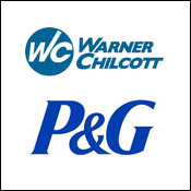 Logos for Warner Chilcott  and Procter & Gamble 