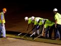 Tools secure new sod
