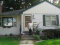 Outside her home