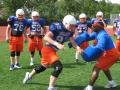 Macalester football practice