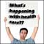 A patient with a health care sign