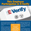 An E-Verify poster