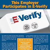 An E-Verify poster 