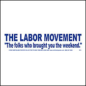 A Labor Movement decal