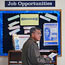Job seeker looks through job listings