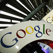 Google logo at Frankfurt Book Fair 