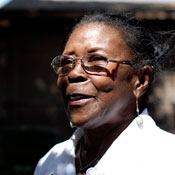 Millicent 'Mama' Hill at her after-school center for children in South Los Angeles.