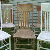The chairs W. Hodding Carter gave his wife for their wedding anniversary.