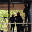 Building workers at a construction site