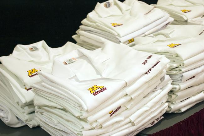 Dental therapy students were among those to receive white coats at a University of Minnesota ceremony last week.