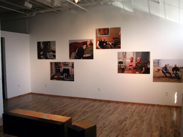 A photography exhibit on display in the office of Dr. Sam Willis in Northeast Minneapolis.